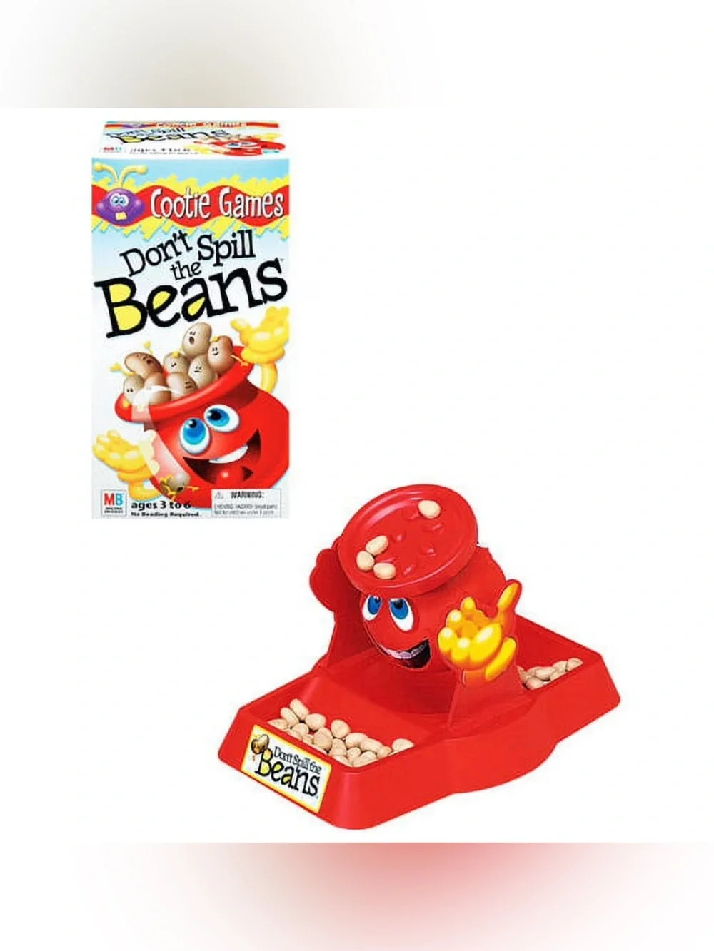 VINTAGE Don’t Spill The Beans Game 1999 Hasbro Milton Bradley Round Beans